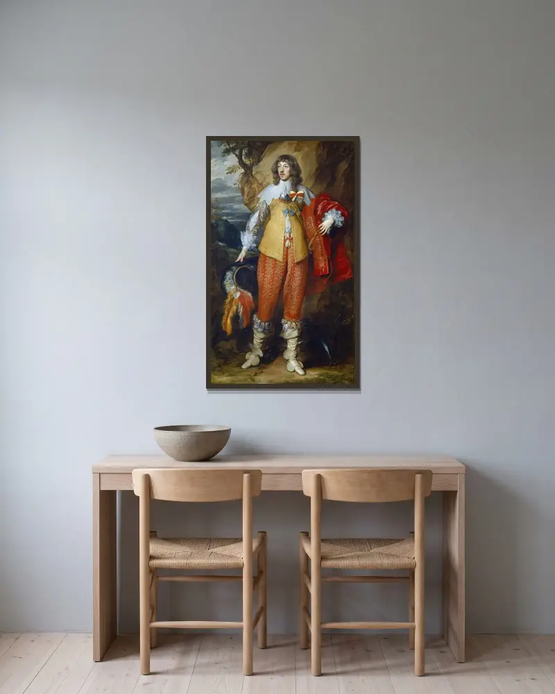 Henri II. von Lothringen von Anthony van Dyck gerahmt an einer Wand