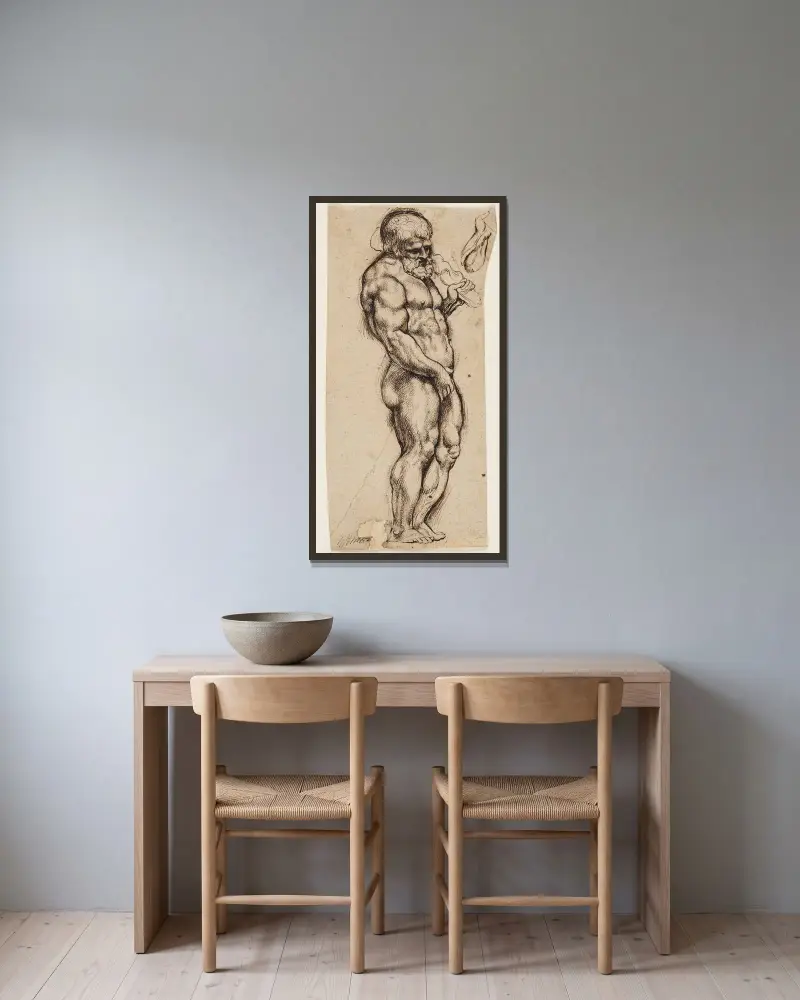 Hercules – nr 1 av Anthony van Dyck inramad på en vägg