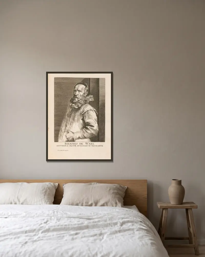 Jan Baptist de Wael von Anthony van Dyck gerahmt an einer Wand