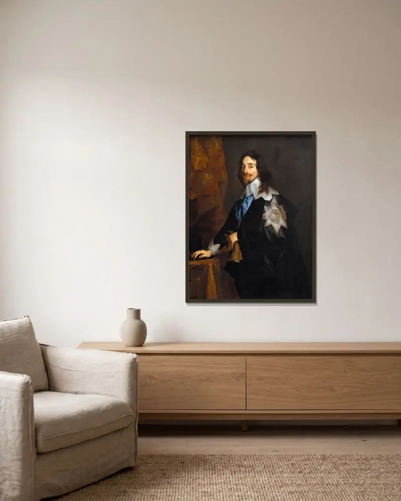 Karel I. Anglický, Anthony van Dyck v rámu na stěně