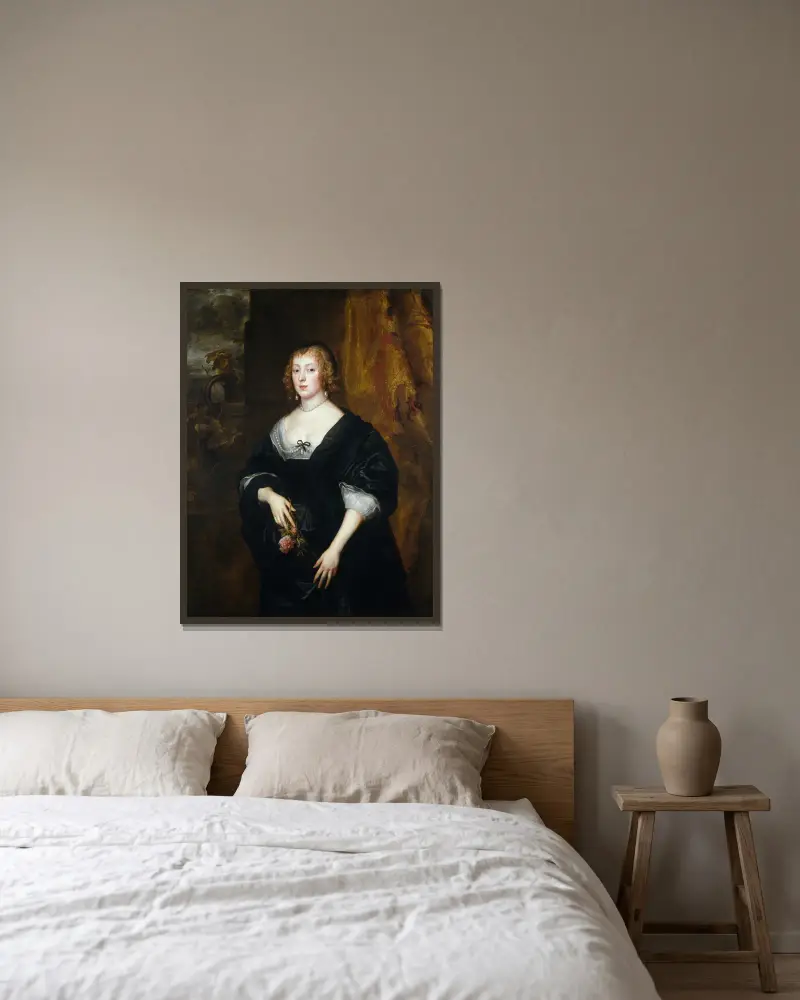 Lady Dacre – Nr. 1, Anthony van Dyck v rámu na stěně