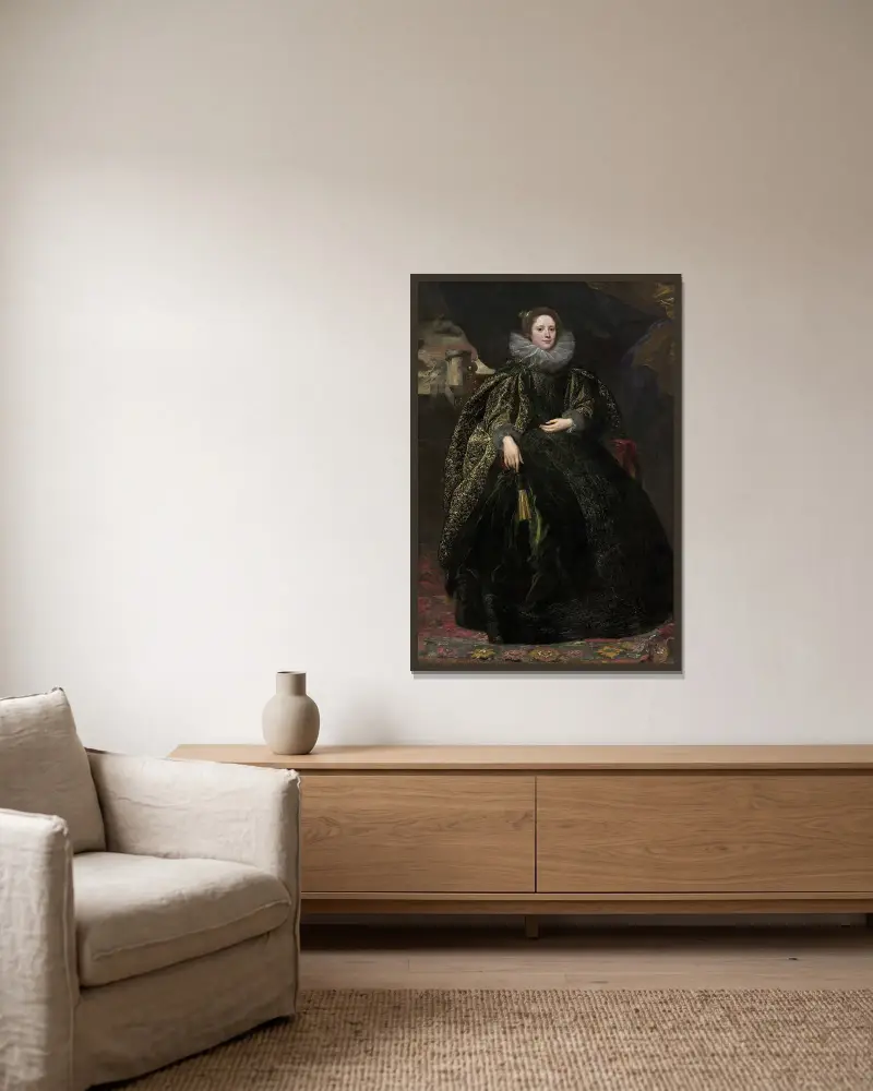 Marchesa Balbi von Anthony van Dyck gerahmt an einer Wand