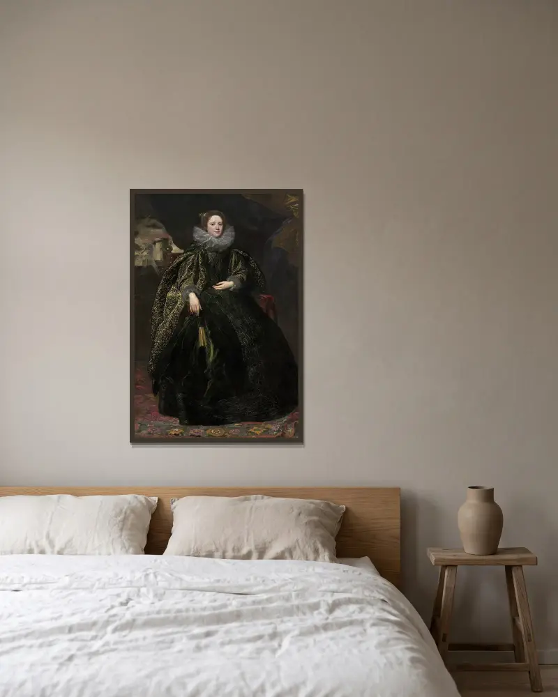Marchesa Balbi von Anthony van Dyck gerahmt an einer Wand