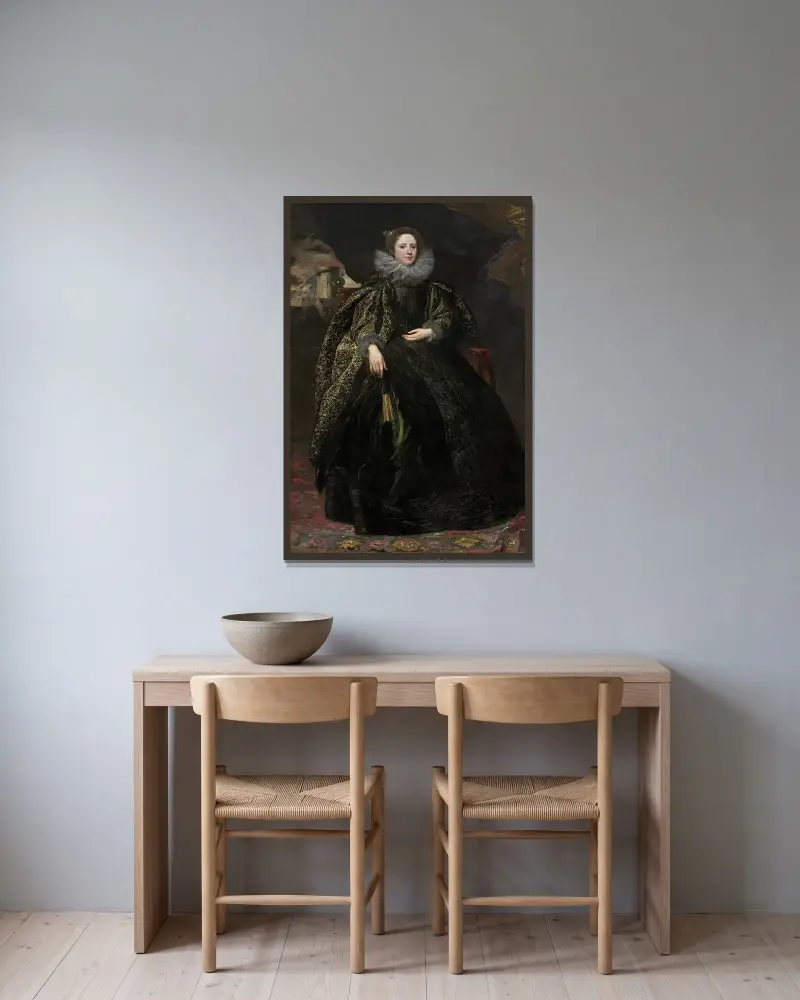 Marchesa Balbi von Anthony van Dyck gerahmt an einer Wand