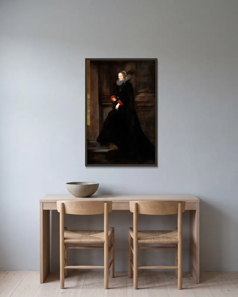 Marchesa Geronima Spinola, Anthony van Dyck v rámu na stěně