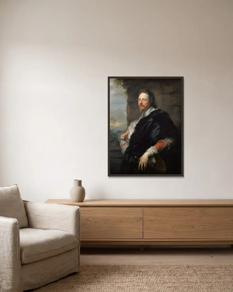 Nicolas Lanier, Anthony van Dyck v rámu na stěně