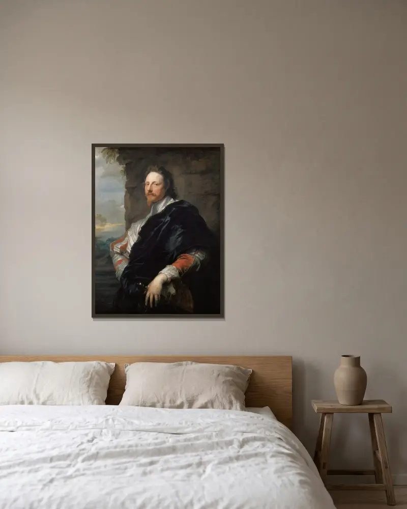 Nicolas Lanier, Anthony van Dyck v rámu na stěně
