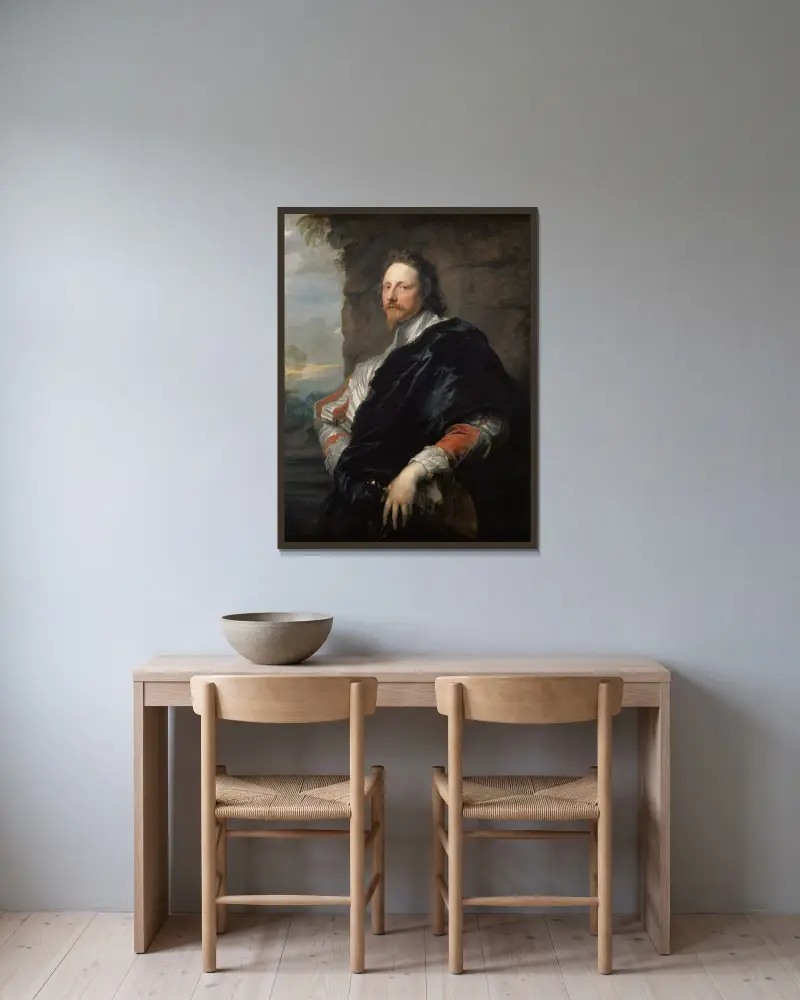 Nicolas Lanier, Anthony van Dyck v rámu na stěně