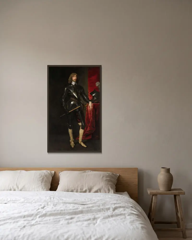 Porträtt av George Hay, 2:e earl av Kinnoull av Anthony van Dyck inramad på en vägg