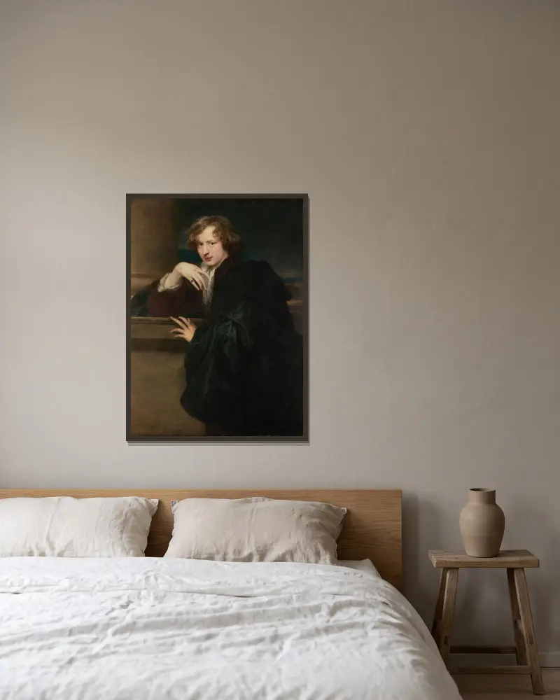 Autoportret, Anthony van Dyck w ramie na ścianie