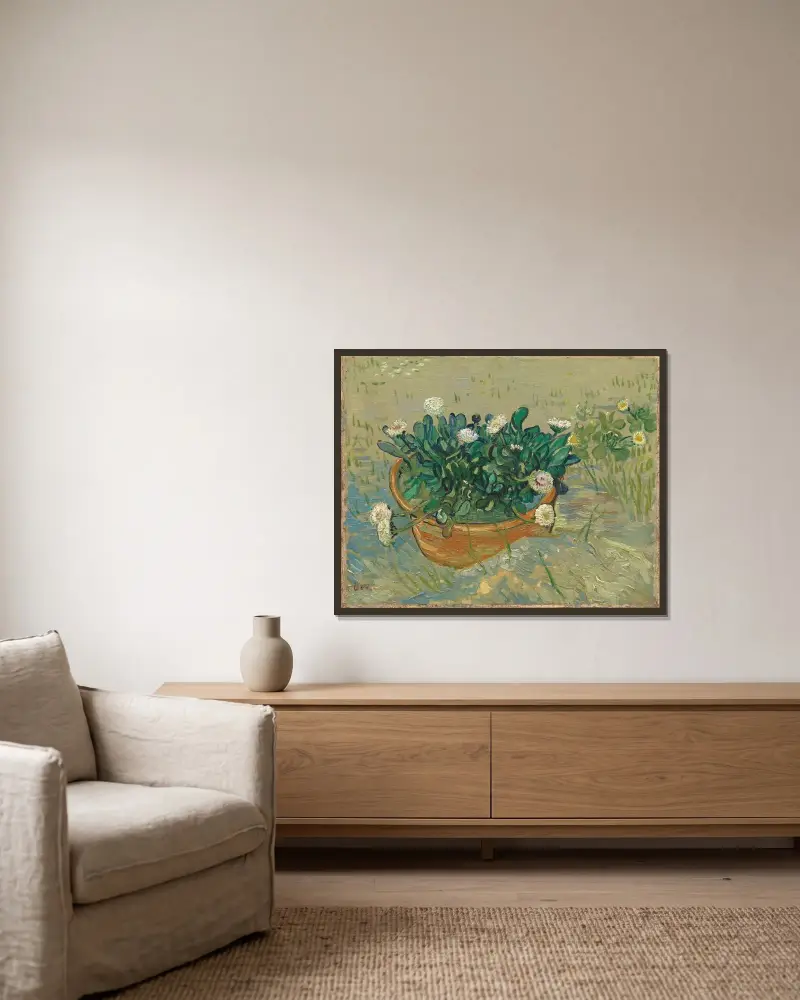 Daisies, Arles, Vincent van Gogh w ramie na ścianie