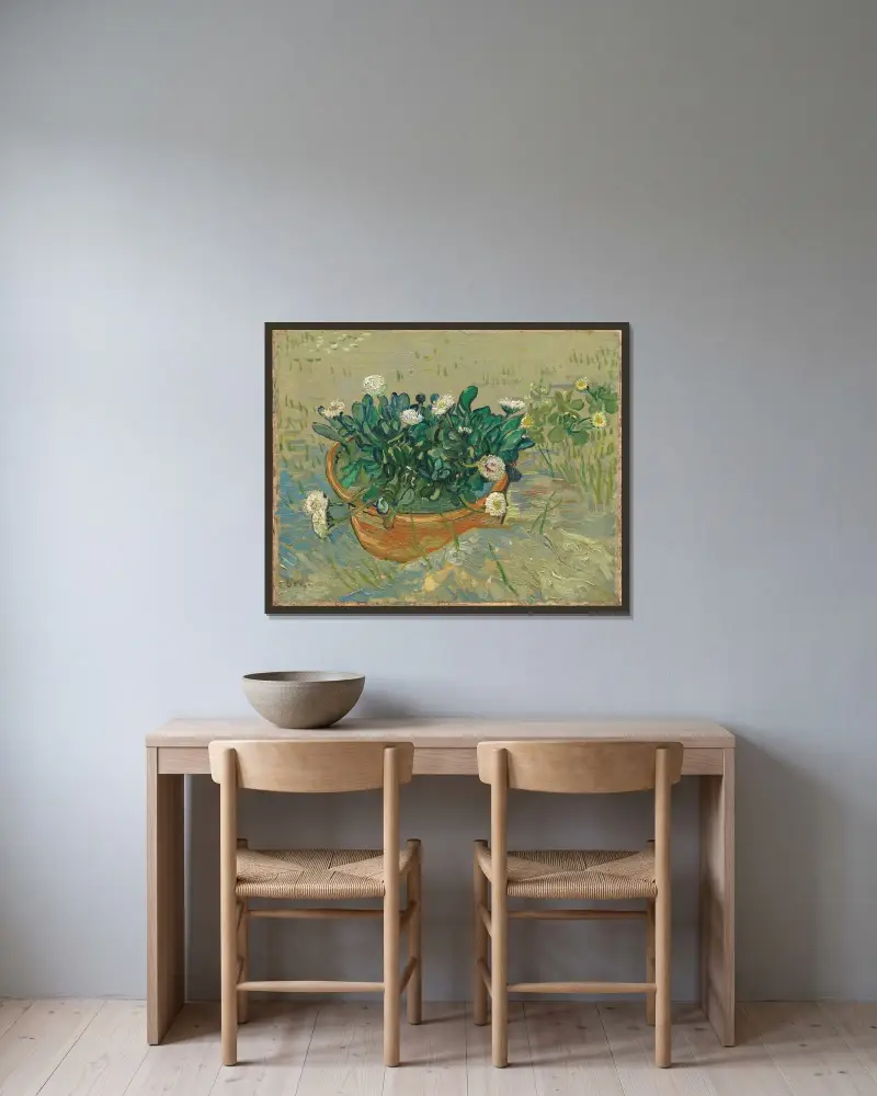 Daisies, Arles, Vincent van Gogh w ramie na ścianie
