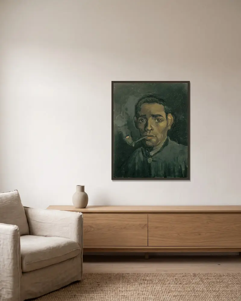 Głowa mężczyzny, Vincent van Gogh w ramie na ścianie