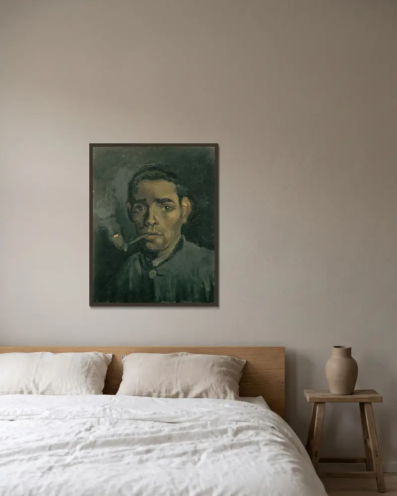 Głowa mężczyzny, Vincent van Gogh w ramie na ścianie