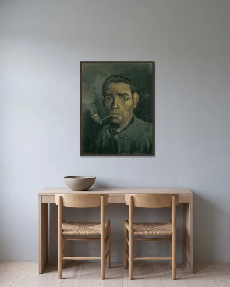 Głowa mężczyzny, Vincent van Gogh w ramie na ścianie