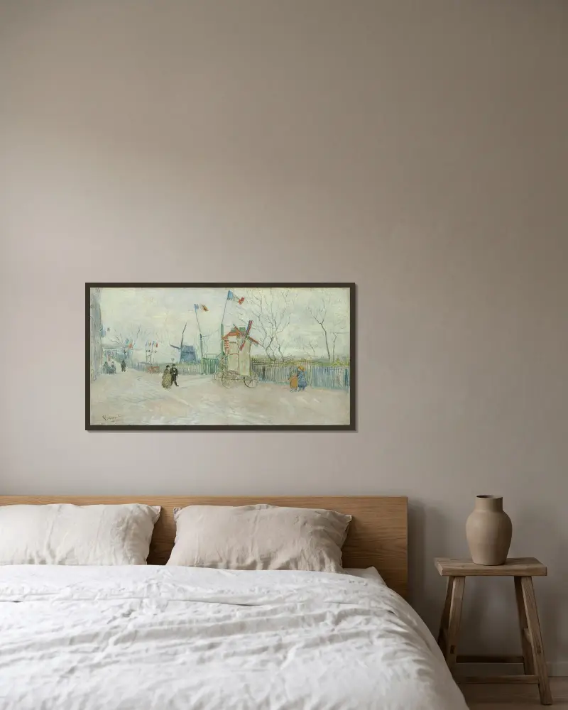 Sackgasse Deux Frères von Vincent van Gogh gerahmt an einer Wand