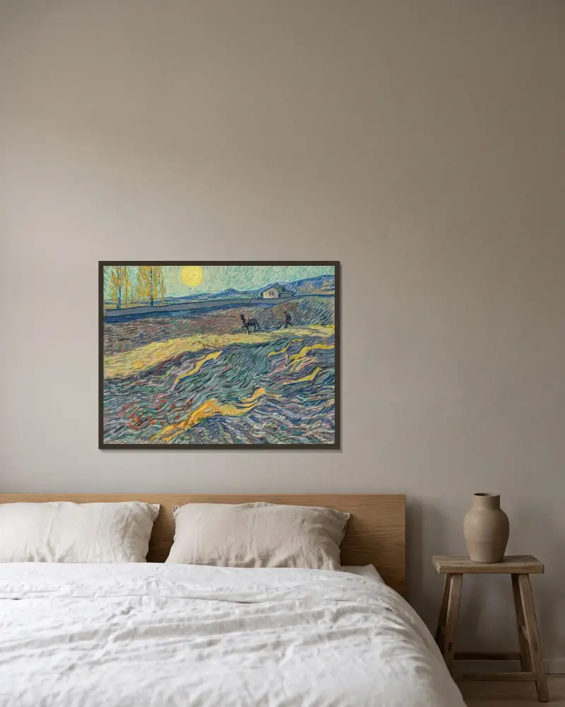 Oráč na poli, Vincent van Gogh v rámu na stěně