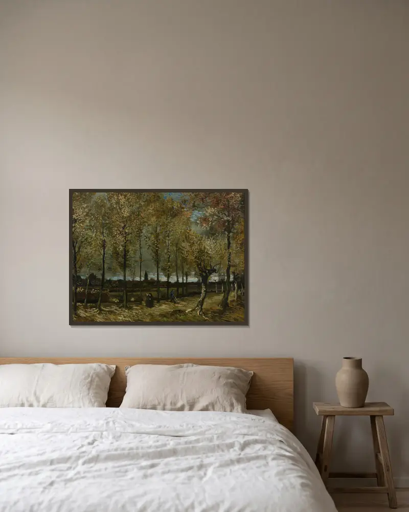 Topole pod Nuenen, Vincent van Gogh w ramie na ścianie