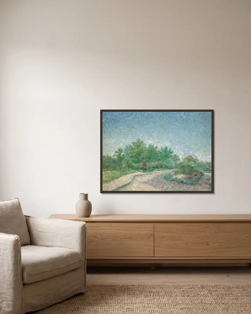 Square Saint-Pierre, Paris von Vincent van Gogh gerahmt an einer Wand