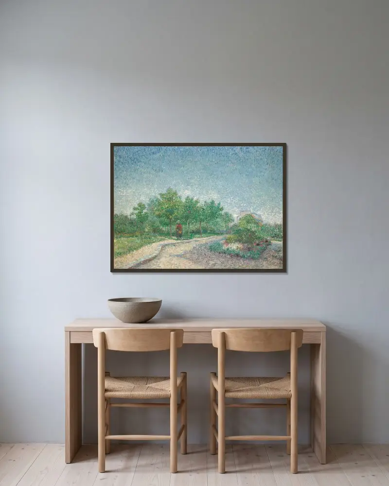 Square Saint-Pierre, Paris von Vincent van Gogh gerahmt an einer Wand