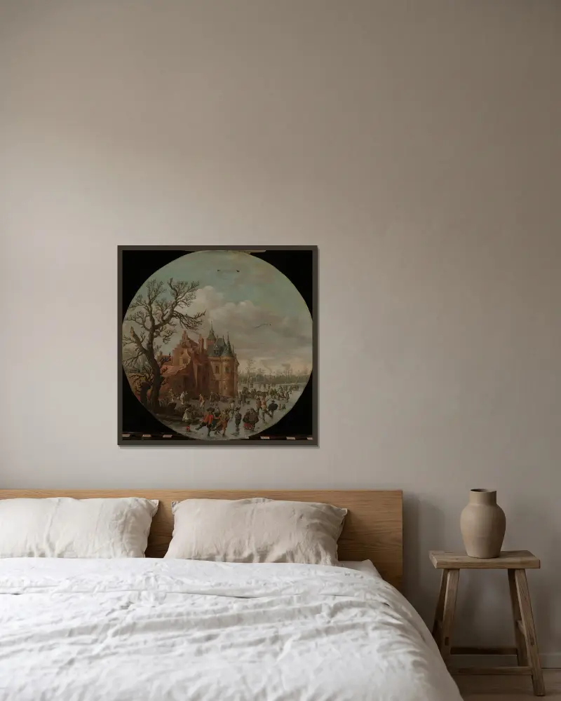 Zima, Jan van Goyen v rámu na stěně