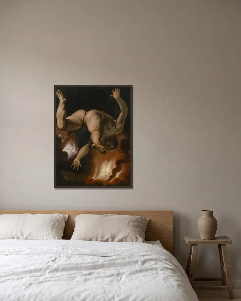 Upadek Ikiona, Cornelis Cornelisz Van Haarlem w ramie na ścianie