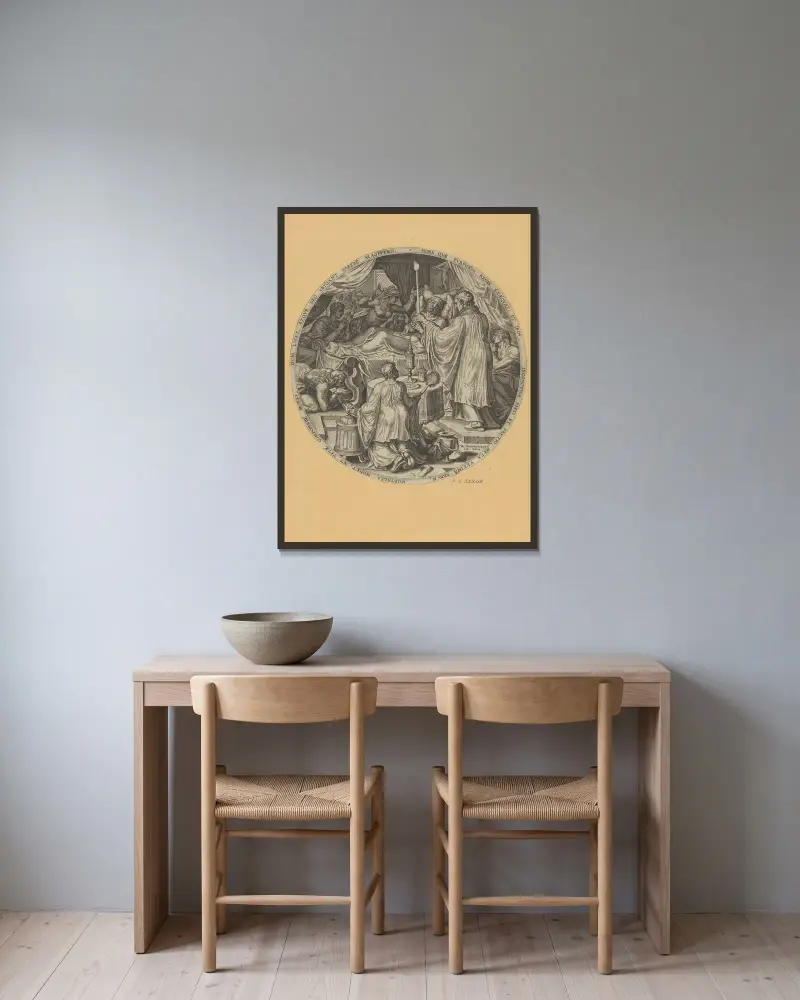 Godzina śmierci, Maarten Van Heemskerck w ramie na ścianie