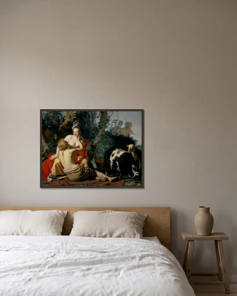 Granida i Daifilo, Gerard van Honthorst w ramie na ścianie