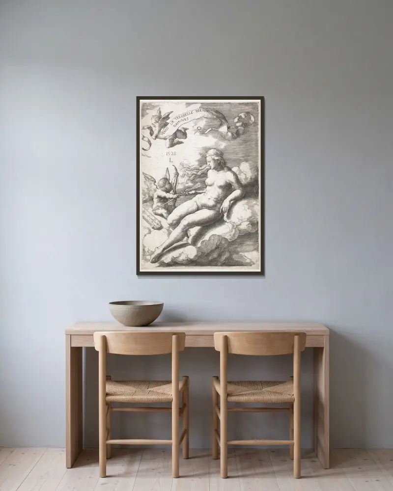Venuše, Lucas Van Leyden v rámu na stěně