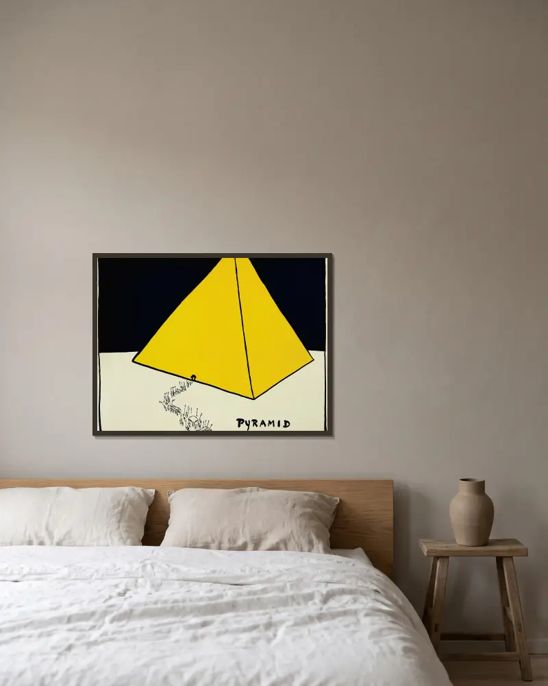 Pyramid av Hendrik Willem Van Loon inramad på en vägg