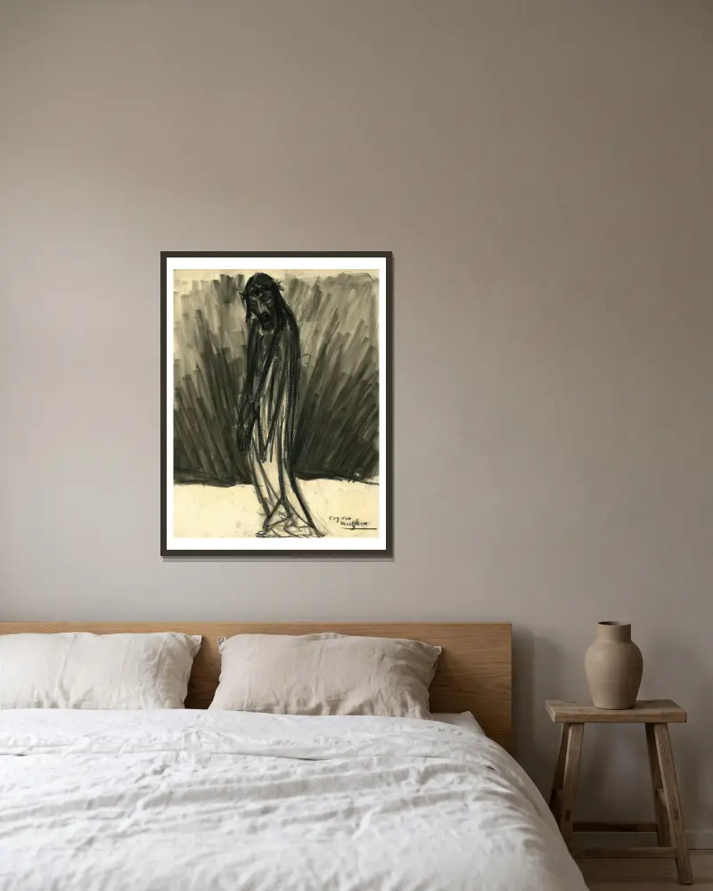 Christus – Nr. 1 von Eugeen Van Mieghem gerahmt an einer Wand