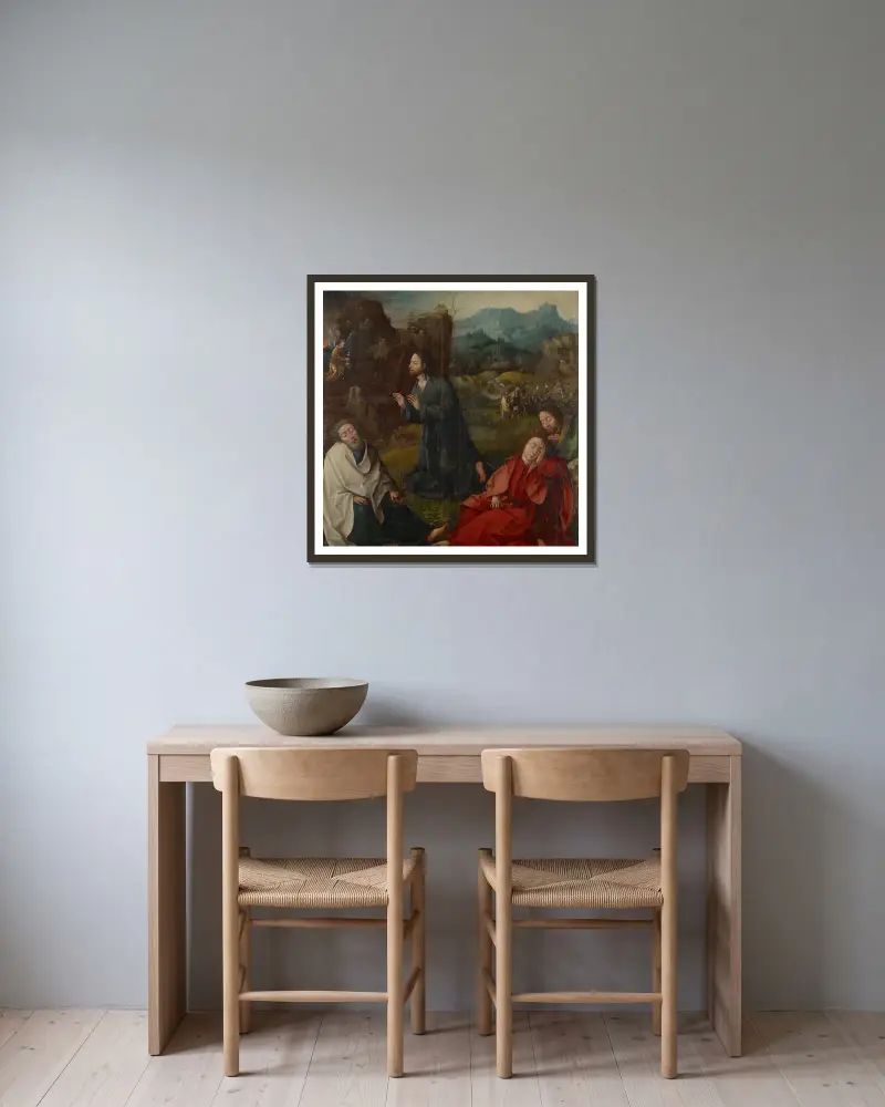 Chrystus w Ogrójcu, Bernard van Orley w ramie na ścianie