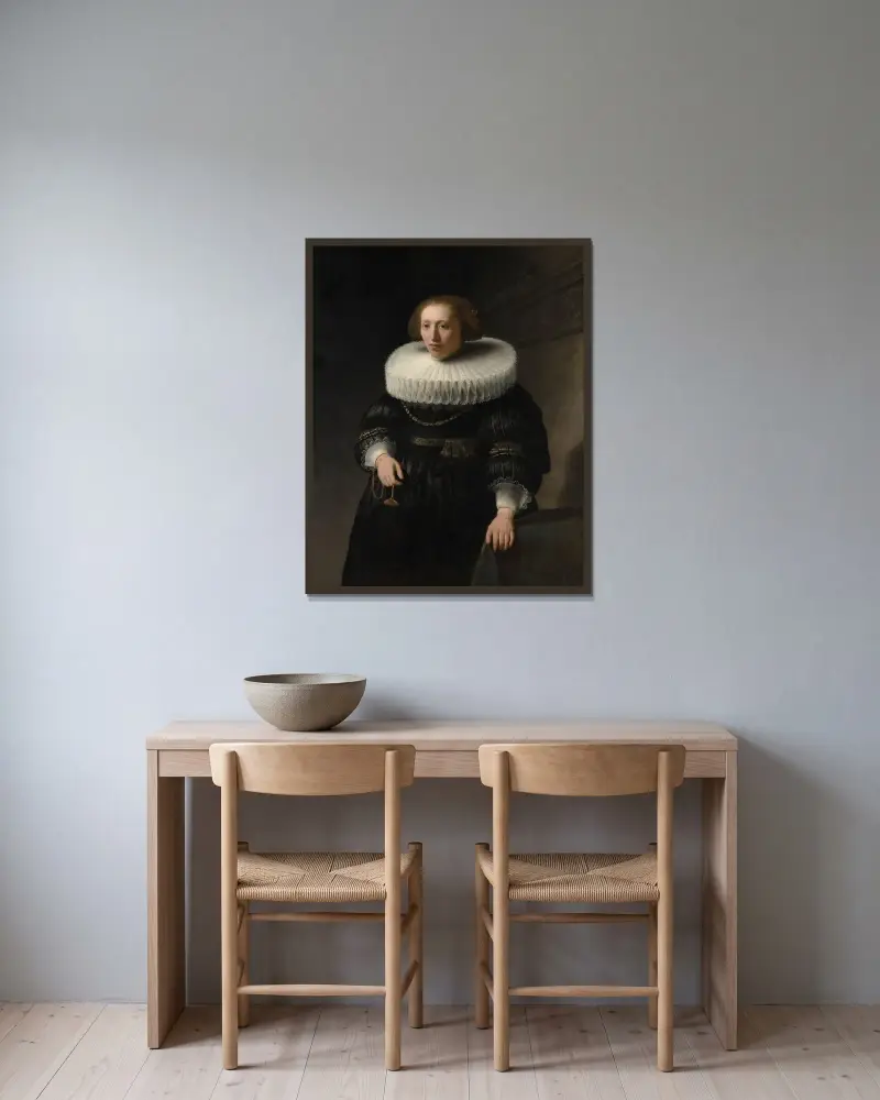 Portret kobiety, 1632, Rembrandt van Rijn w ramie na ścianie