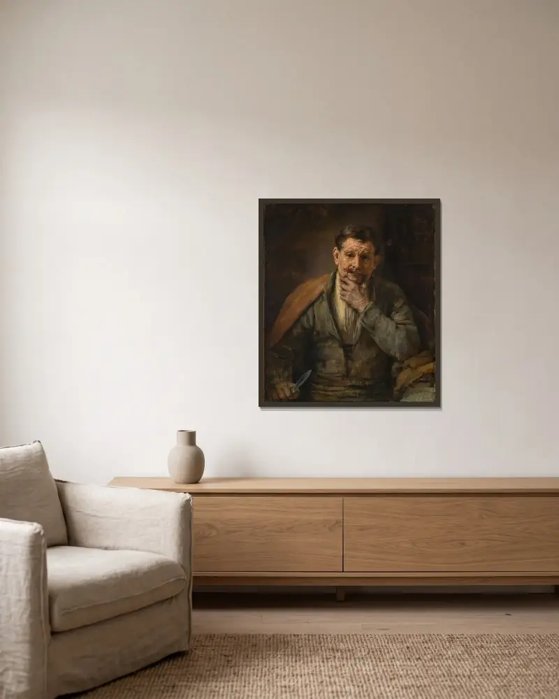 Svatý Bartoloměj, Rembrandt van Rijn v rámu na stěně