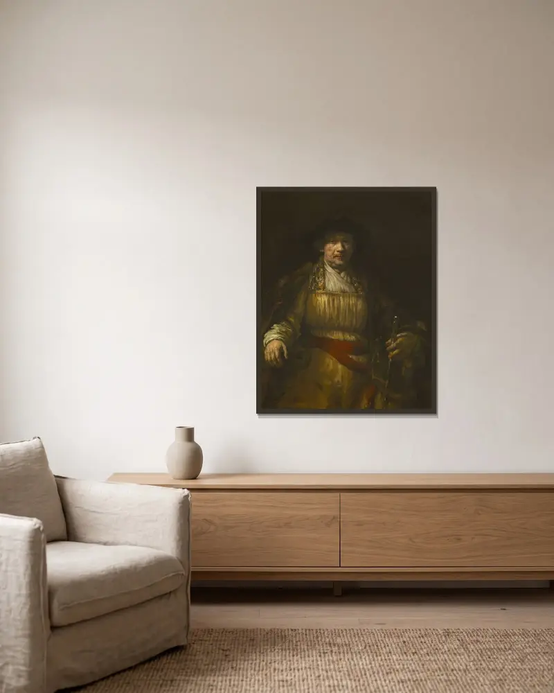 Self-portrait, 1658, Rembrandt van Rijn w ramie na ścianie