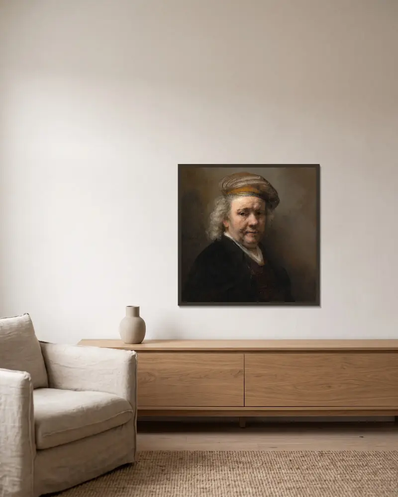 Autoportret, 1669, Rembrandt van Rijn w ramie na ścianie