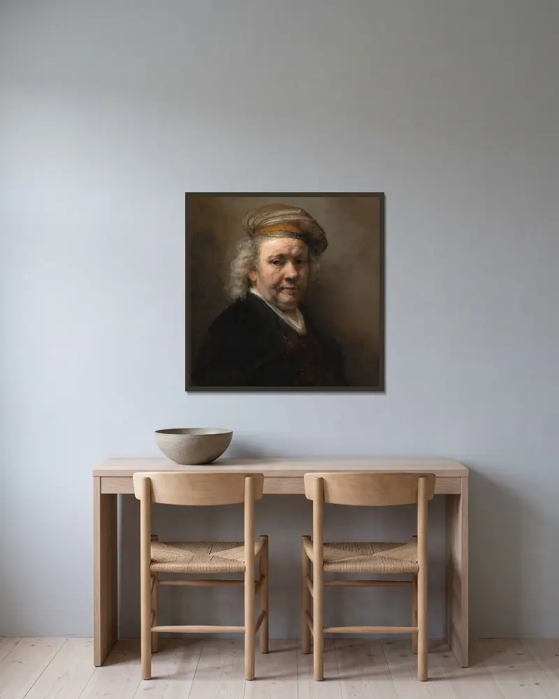 Autoportret, 1669, Rembrandt van Rijn w ramie na ścianie