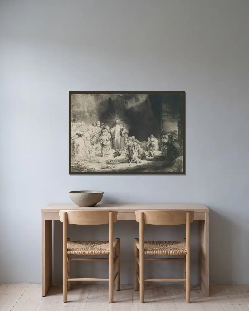 Stugulden, Rembrandt van Rijn w ramie na ścianie