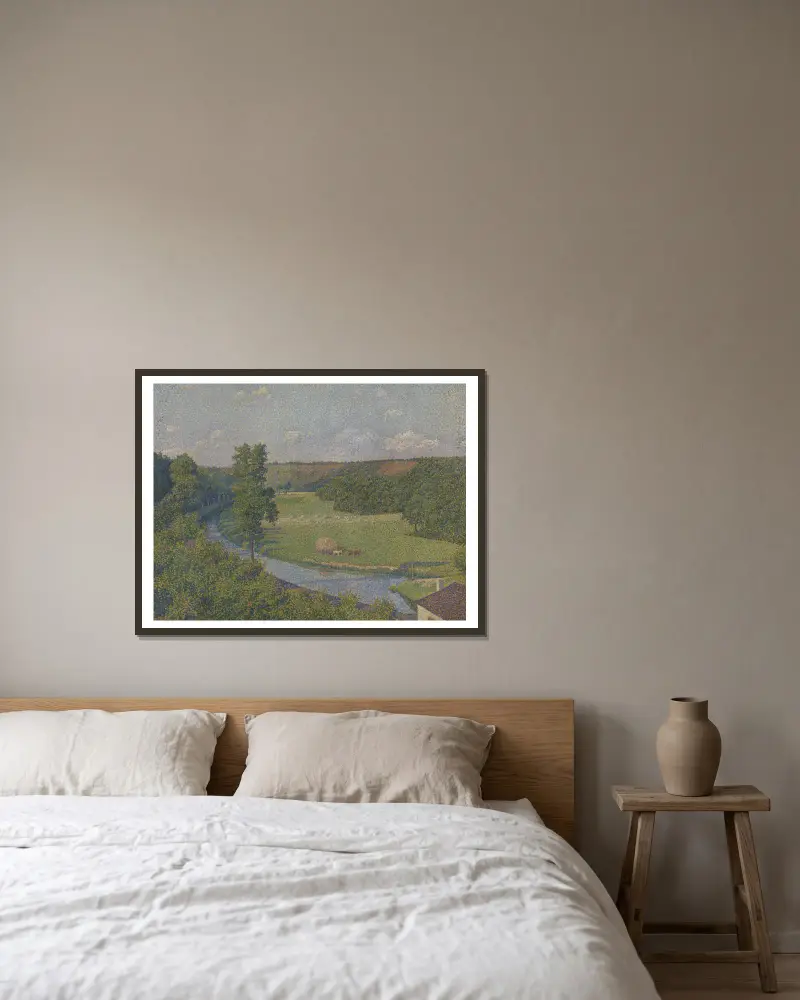 Sambredalen av Theo van Rysselberghe inramad på en vägg
