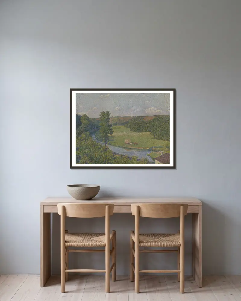 Sambredalen av Theo van Rysselberghe inramad på en vägg