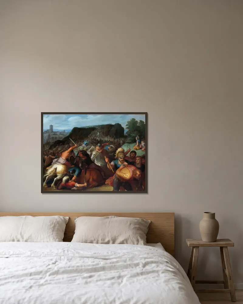 Valentinus gefangen genommen von Otto van Veen gerahmt an einer Wand