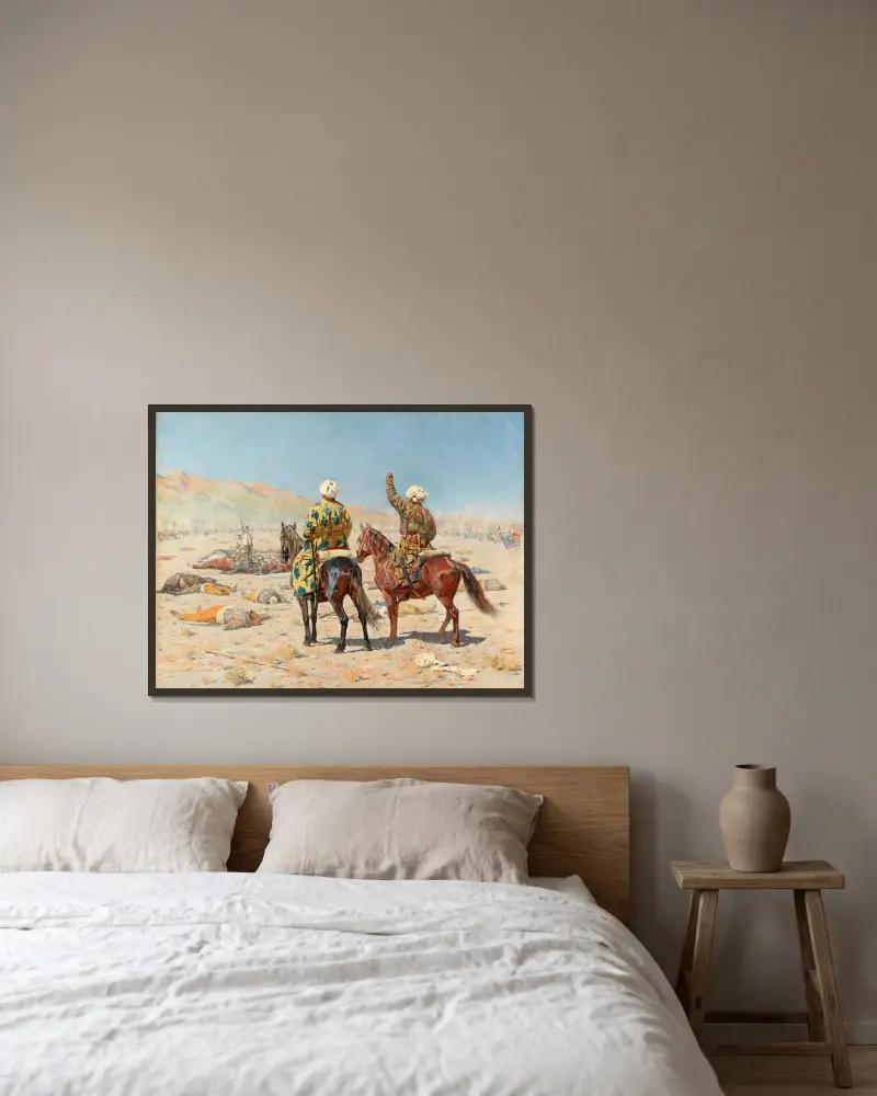 O válce, Vasily Vereshchagin v rámu na stěně