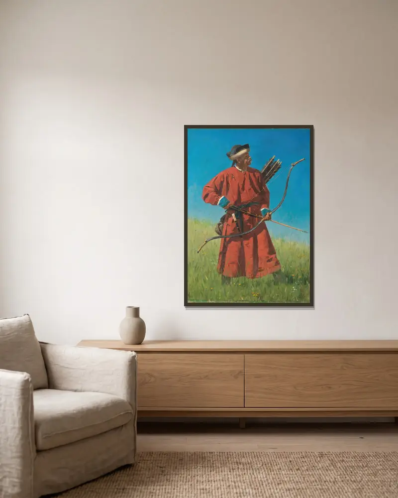 Bucharský voják, Vasily Vereshchagin v rámu na stěně