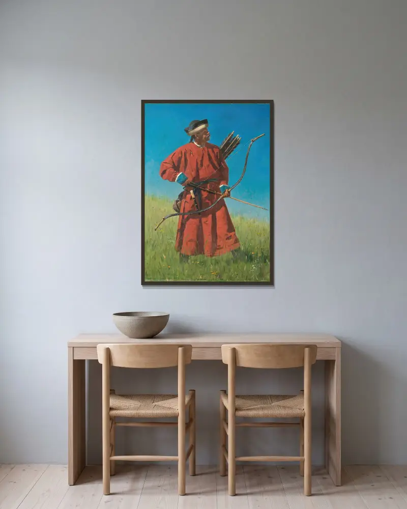 Bucharský voják, Vasily Vereshchagin v rámu na stěně