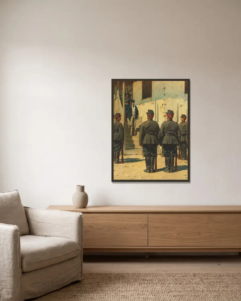 Szpieg, Vasily Vereshchagin w ramie na ścianie