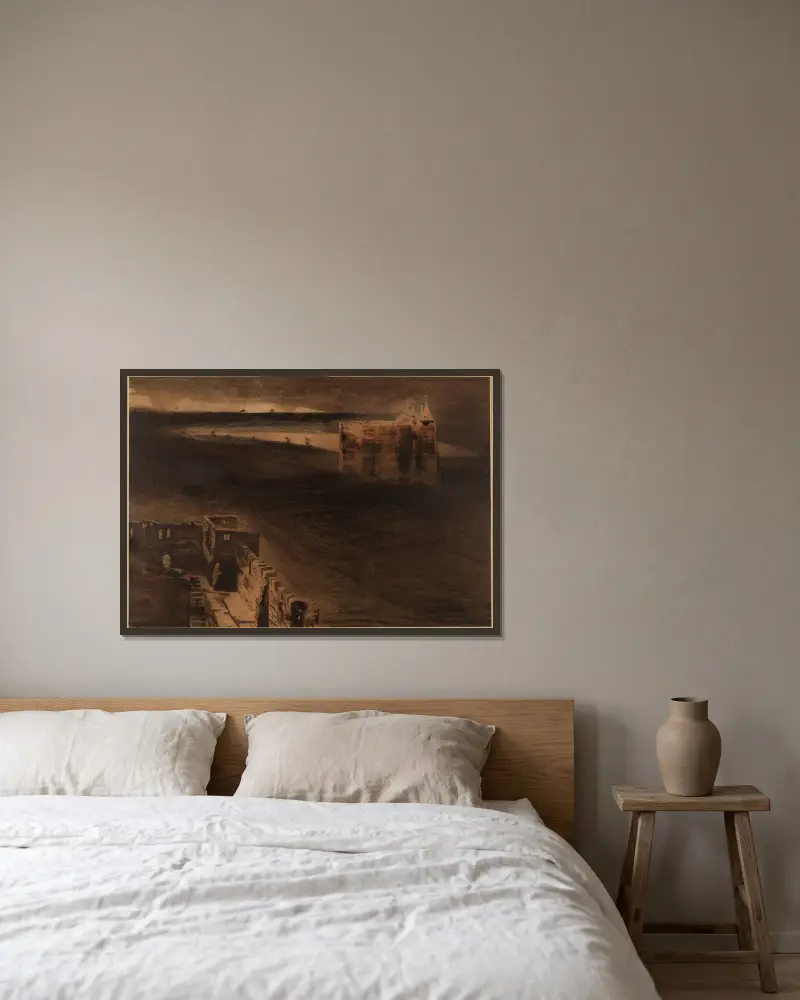 Les deux châteaux av Victor Hugo inramad på en vägg