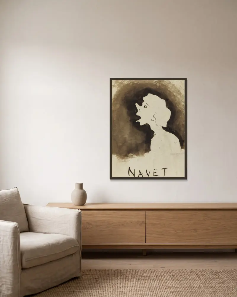 Der Schiffsrumpf von Victor Hugo gerahmt an einer Wand