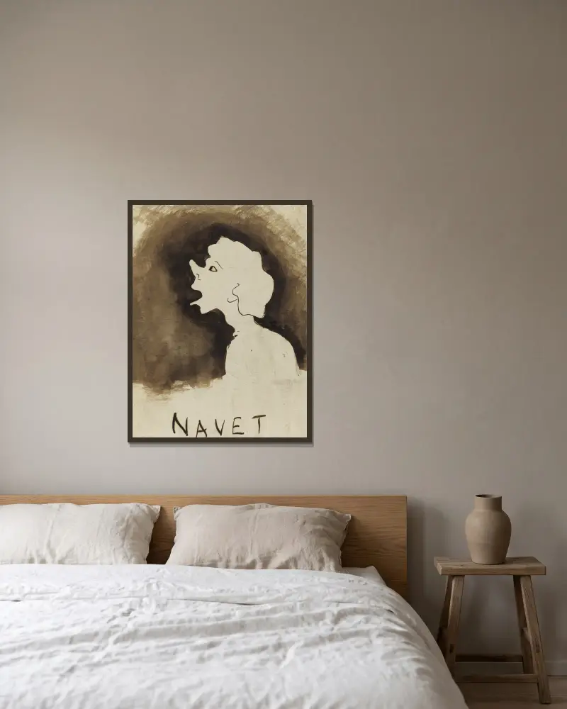 Der Schiffsrumpf von Victor Hugo gerahmt an einer Wand