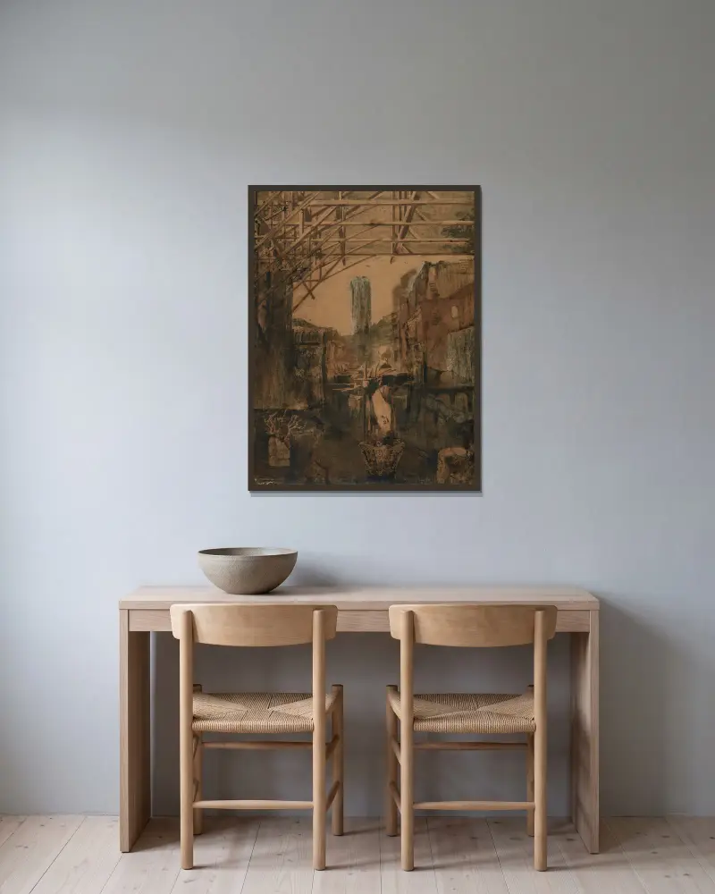 Non liber monet, non gladius servat av Victor Hugo inramad på en vägg