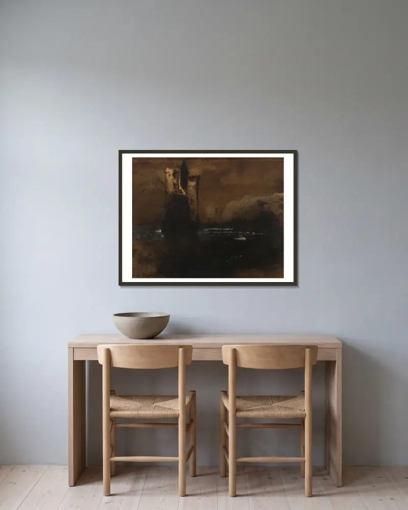 Vzpomínka na Neckar, Victor Hugo v rámu na stěně